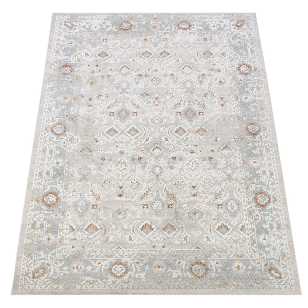 Teppich Trend Creme Beige Blumen Vintage