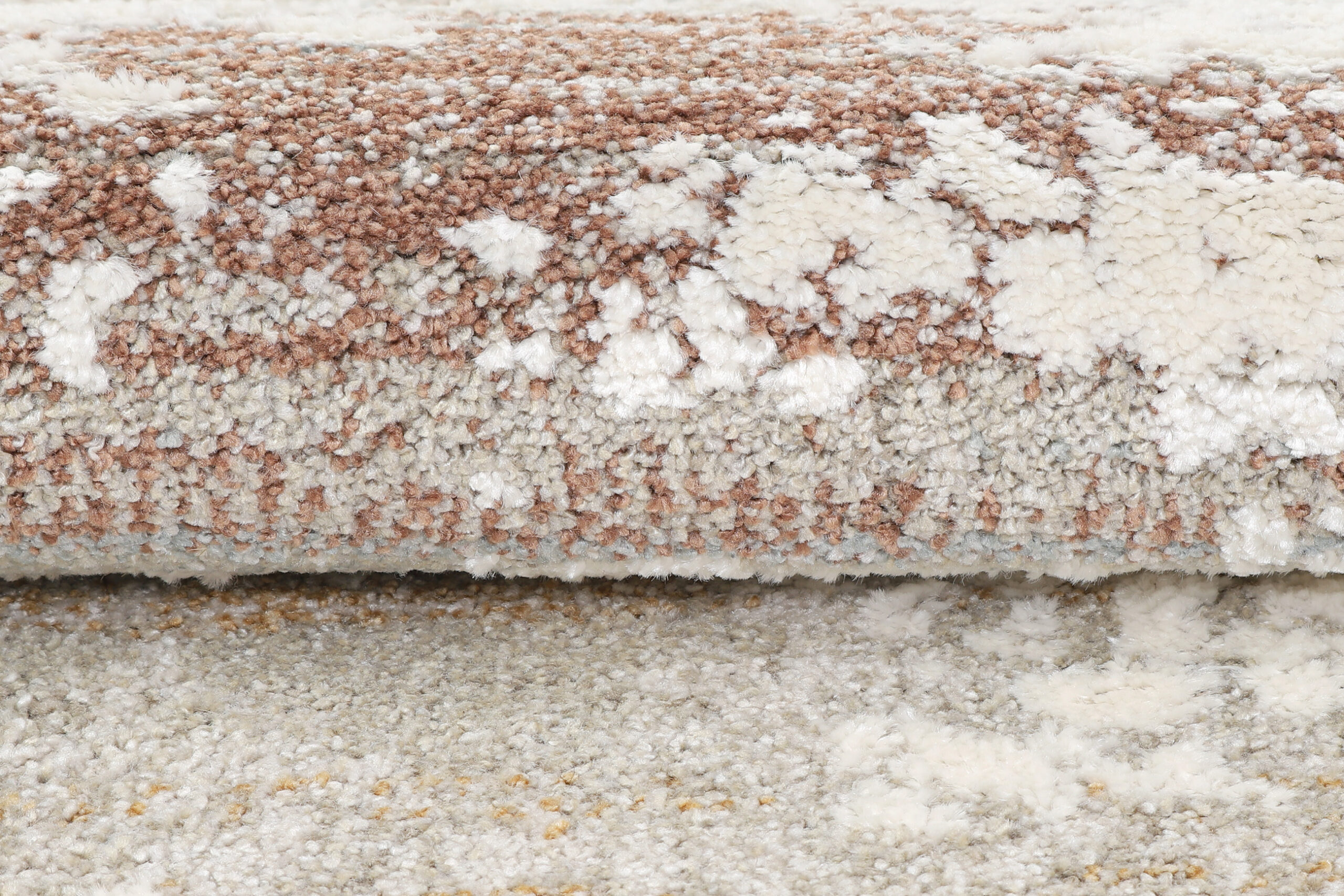 Teppich Trend Beige Grau Creme Abstrakt