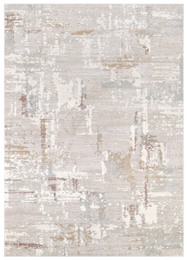 Teppich Trend Creme Braun Abstrakt