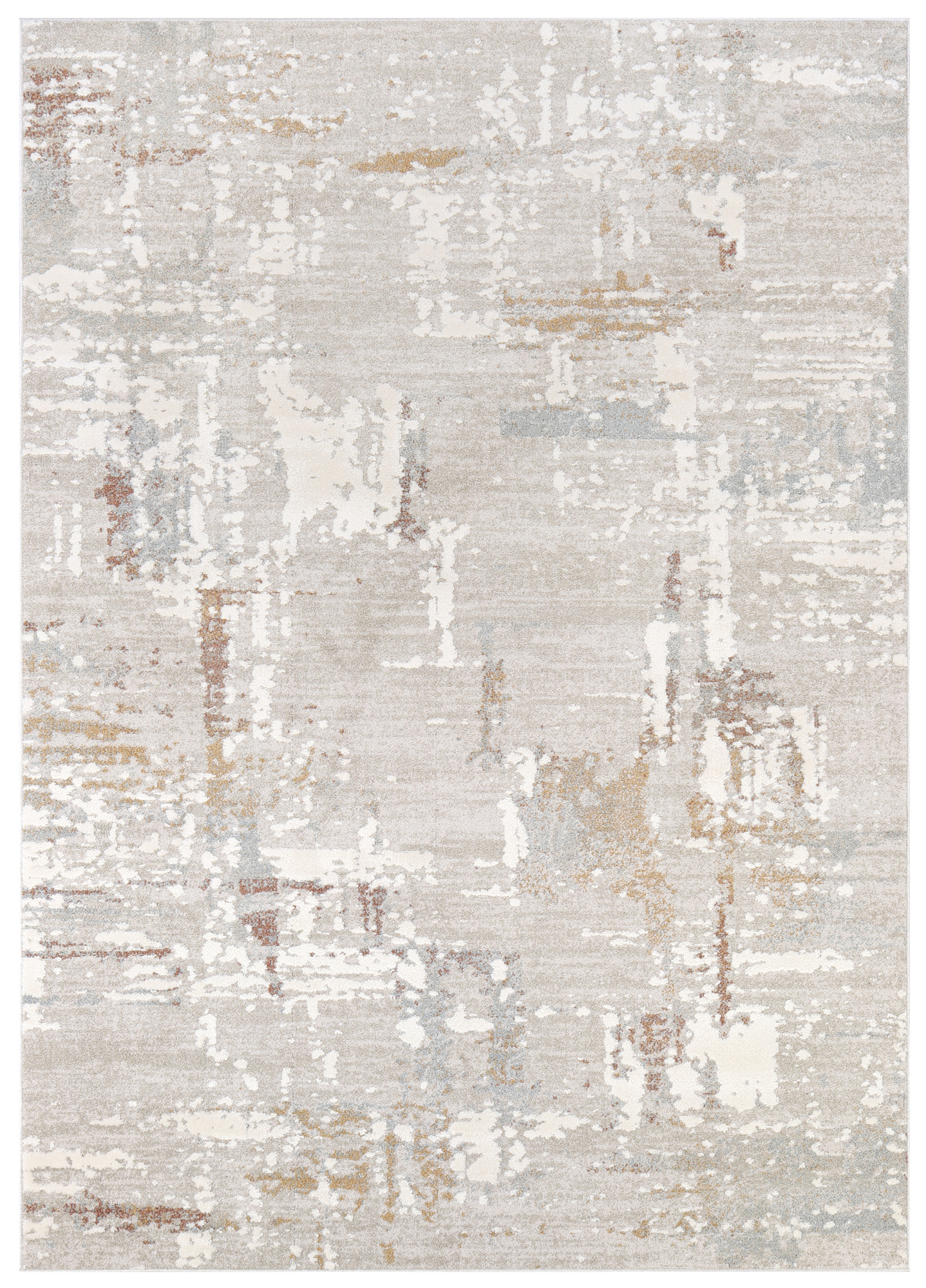 Teppich Trend Creme Braun Abstrakt
