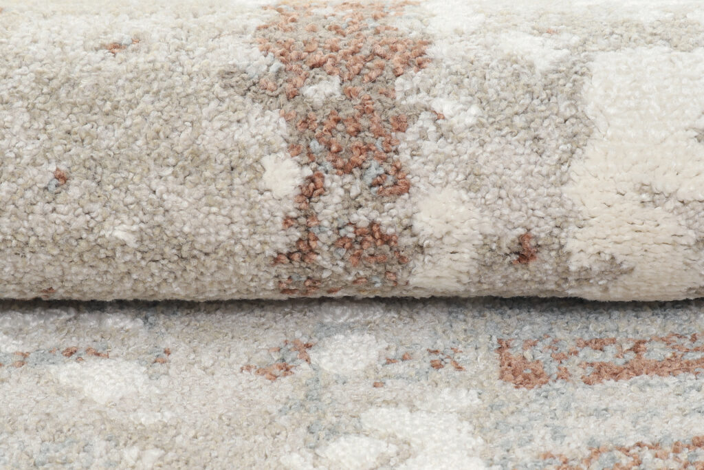 Teppich Trend Creme Braun Abstrakt
