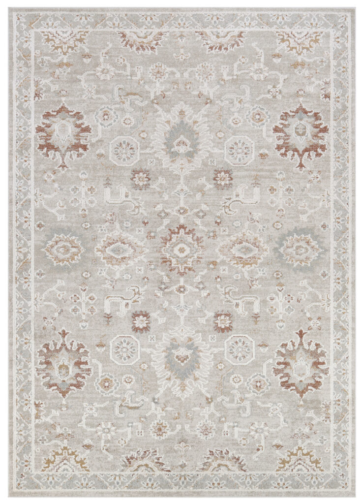 Teppich Trend Beige Creme Blumen Vintage
