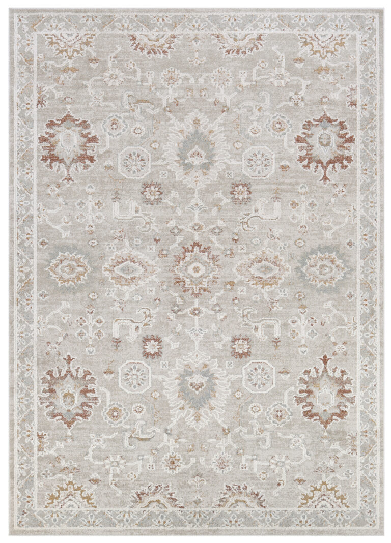 Teppich Trend Beige Creme Blumen Vintage