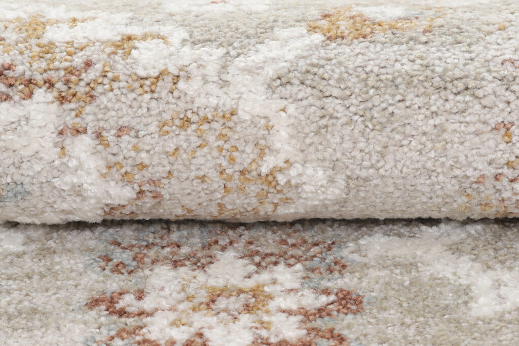 Teppich Trend Beige Creme Blumen Vintage
