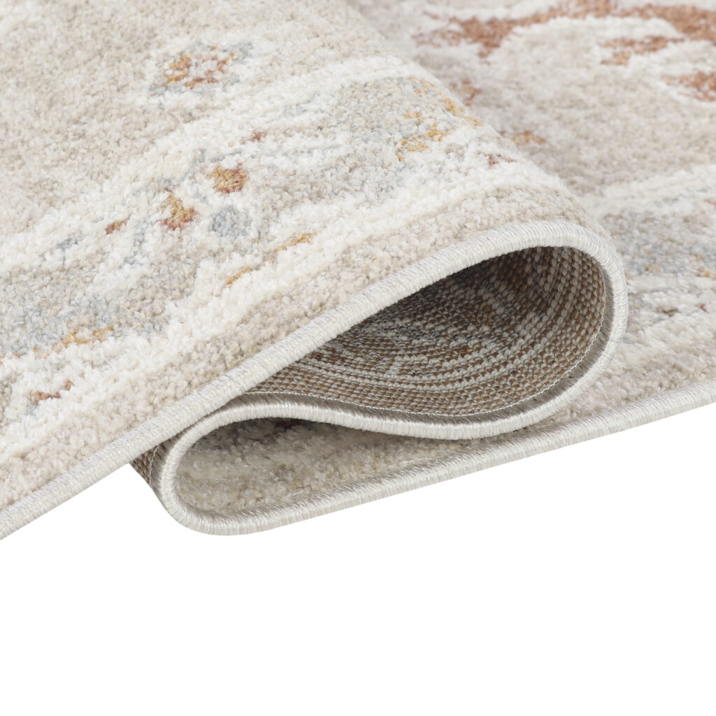 Teppich Trend Beige Creme Blumen Vintage