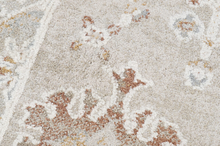 Teppich Trend Beige Creme Blumen Vintage