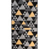 Teppichläufer Maya Grau Gelb Geometrisch Dreiecke Meterware