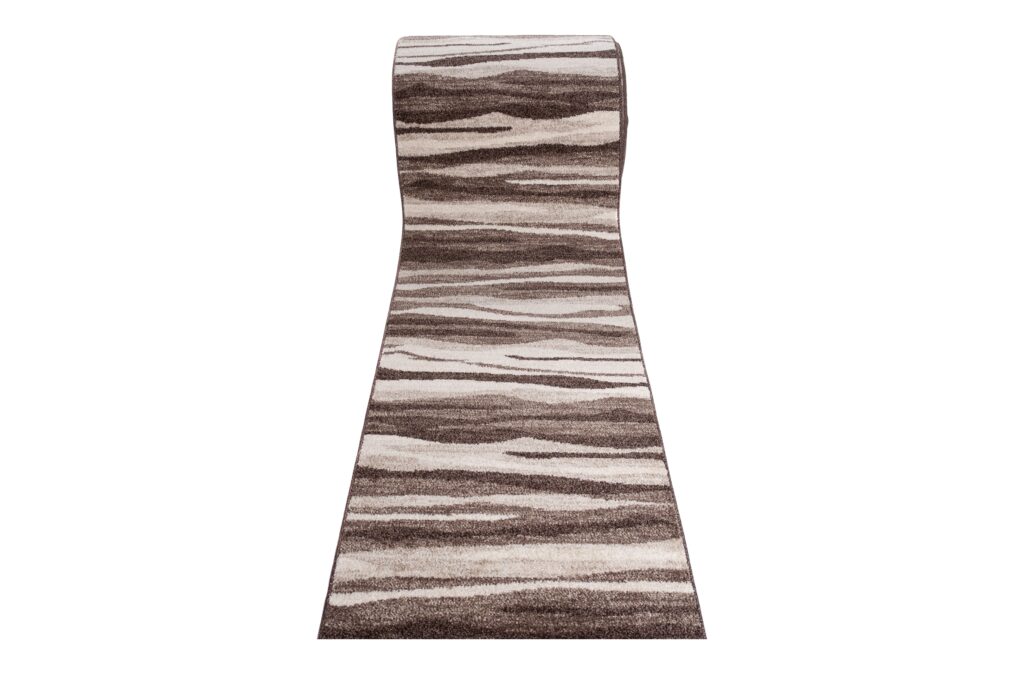 Teppichläufer Sari Hellbraun Beige Abstrakt Meterware