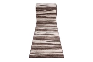 Teppichläufer Sari Hellbraun Beige Abstrakt Meterware