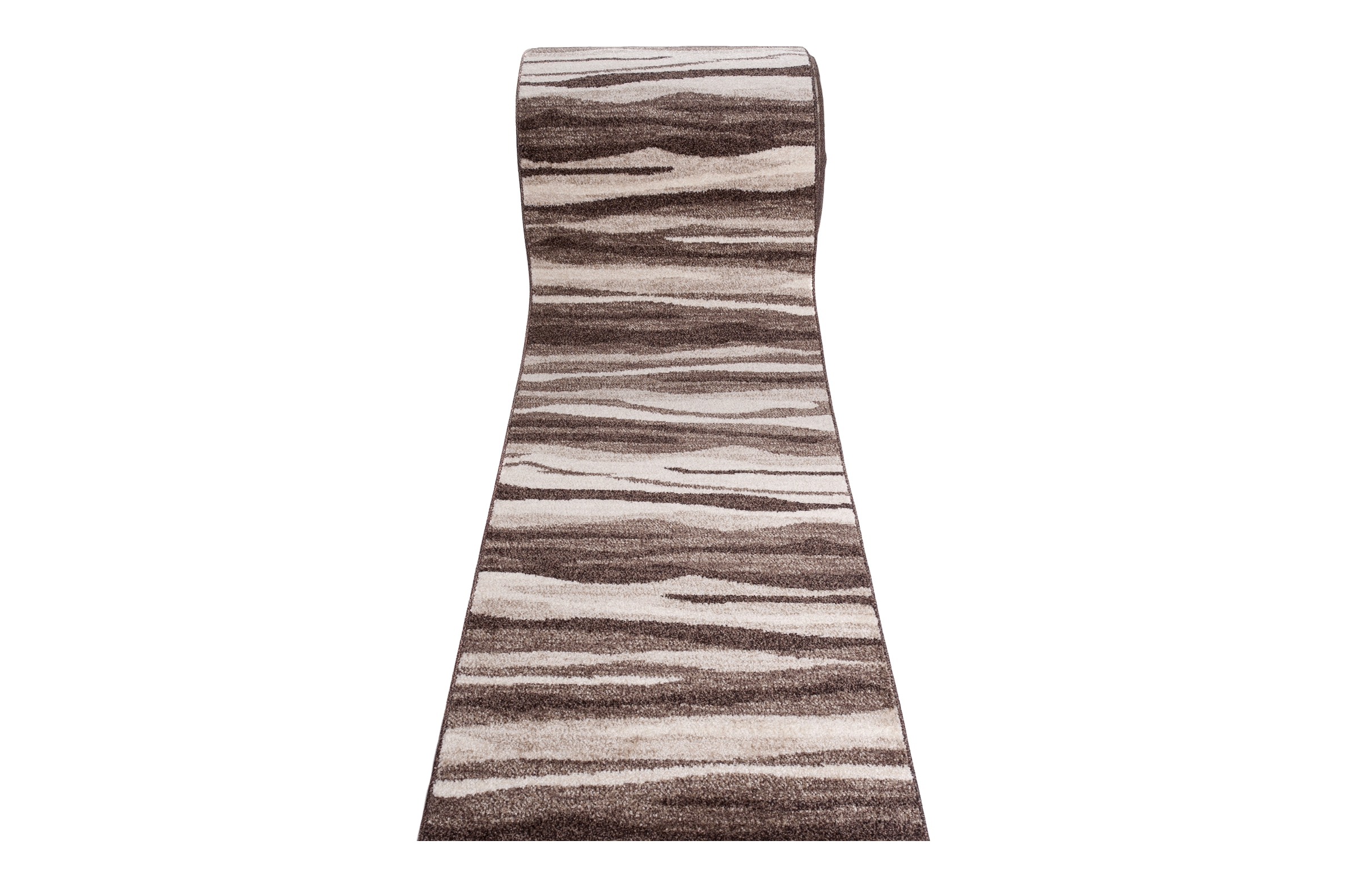 Teppichläufer Sari Hellbraun Beige Abstrakt Meterware