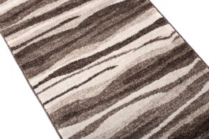 Teppichläufer Sari Hellbraun Beige Abstrakt Meterware
