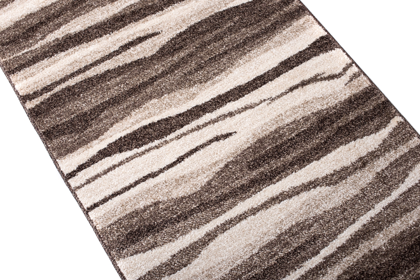 Teppichläufer Sari Hellbraun Beige Abstrakt Meterware