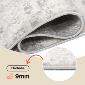 Teppich Valley Grau Beige Geometrisch Quadrat