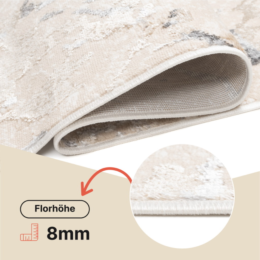 Teppichläufer Crystal Beige Grau Modern