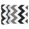 Teppichläufer Maya Grau Schwarz Geometrisch Zigzags Meterware
