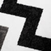 Teppichläufer Maya Grau Schwarz Geometrisch Zigzags Meterware