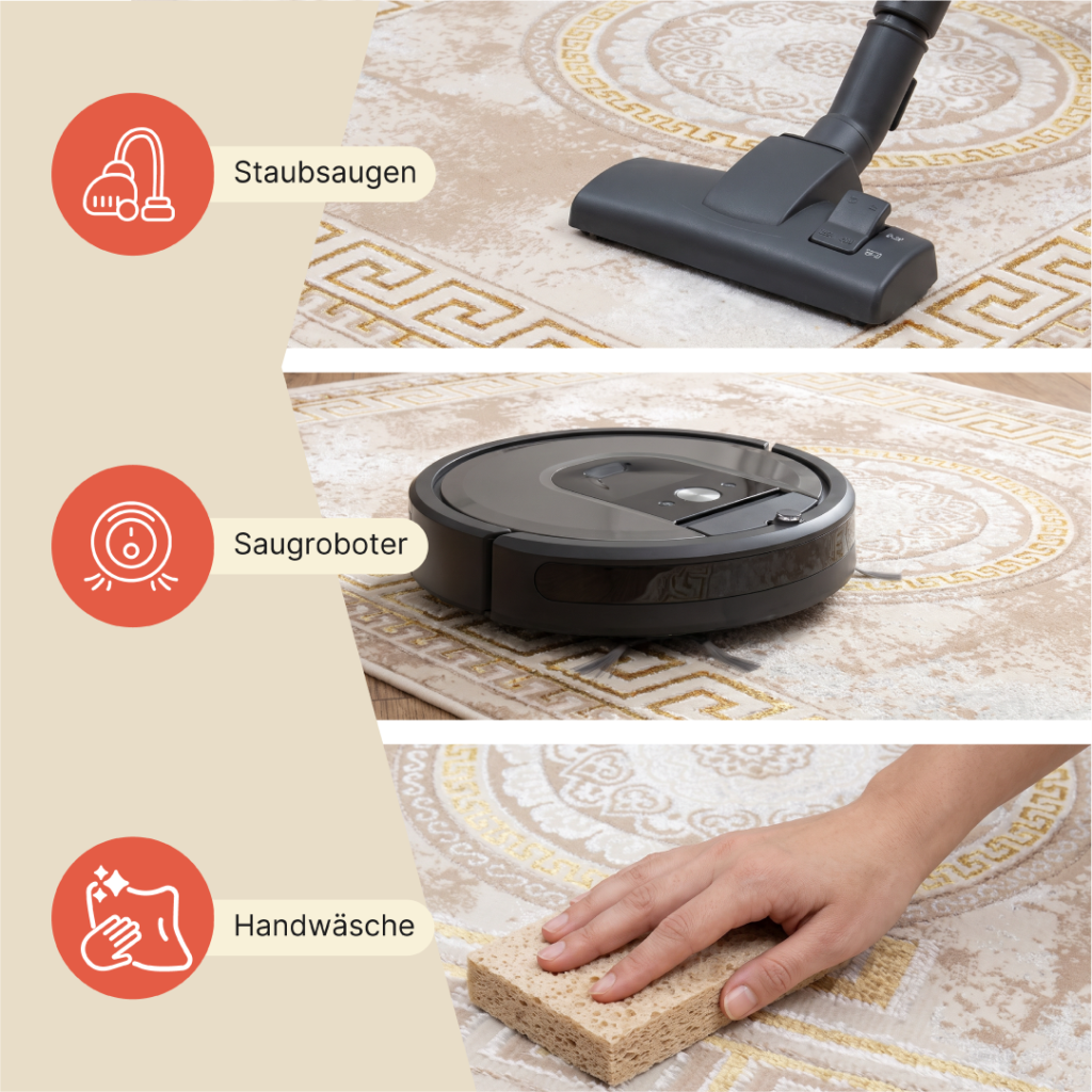 Teppich Ares Gold Beige Medallion Ornamente