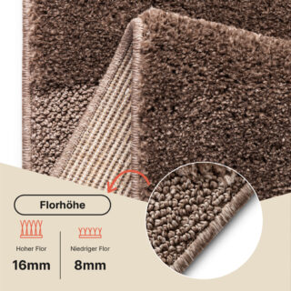 Teppich Relievo 3D Taupe Abstrakt