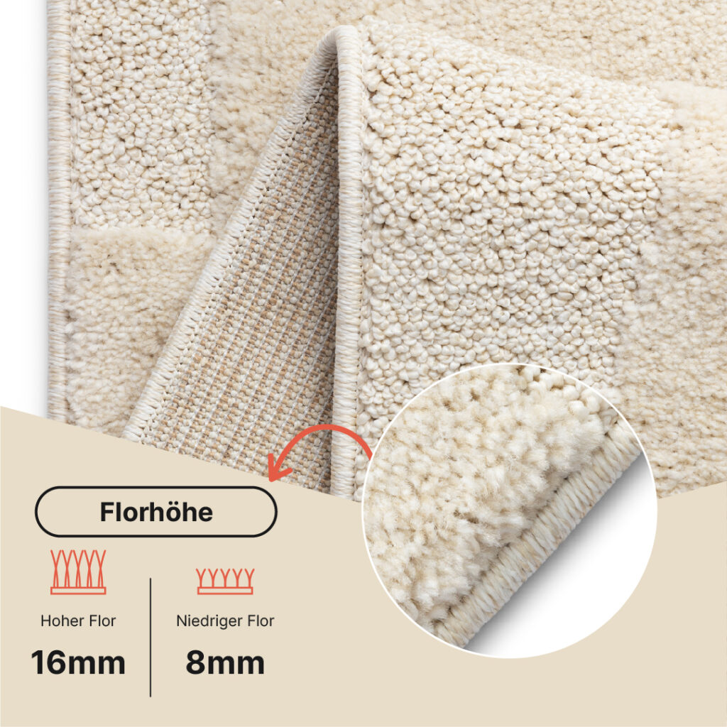 Teppich Relievo 3D Creme Abstrakt