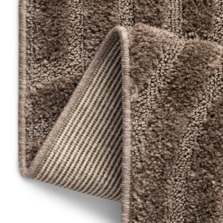 Teppich Linea 3D Taupe Wellen