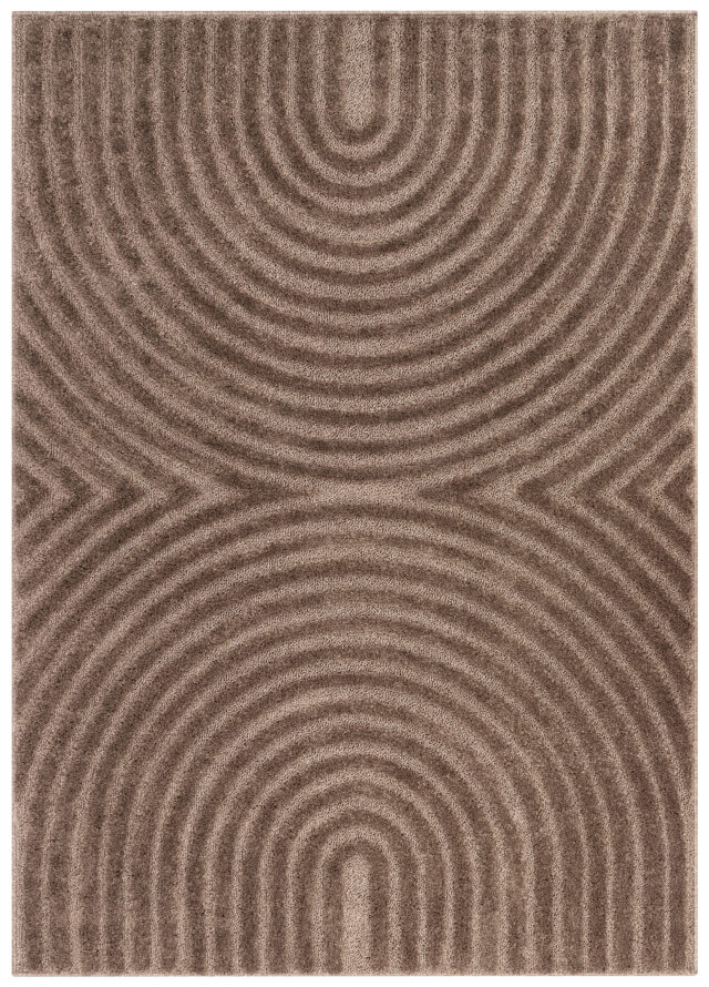 Teppich Linea 3D Taupe Bögen