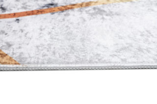 Teppich Toscana Grau Gold Linien