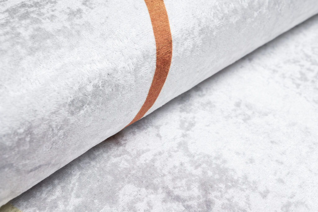 Teppich Toscana Grau Gold Linien