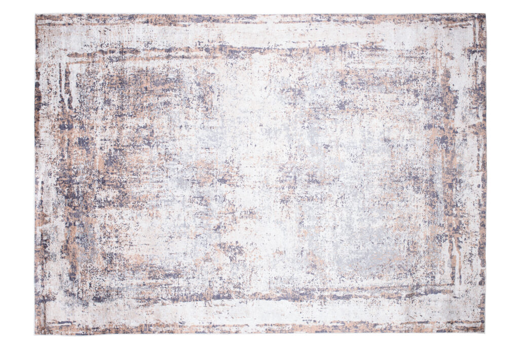 Teppich Toscana Grau Rostrot Vintage-Look