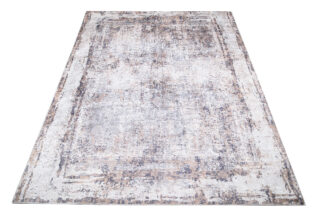 Teppich Toscana Grau Rostrot Vintage-Look