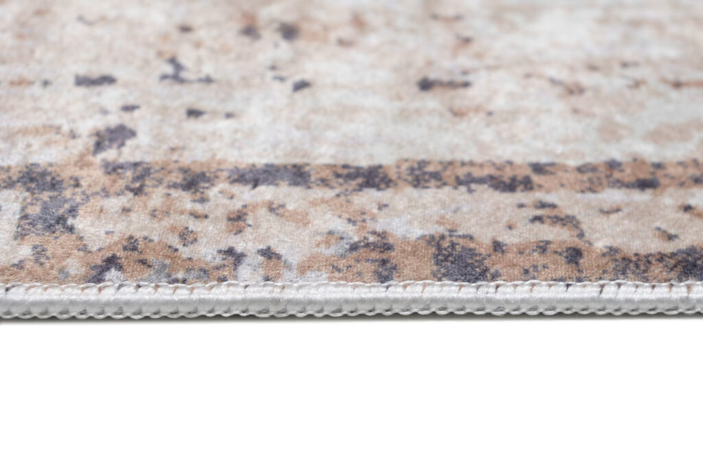Teppich Toscana Grau Rostrot Vintage-Look