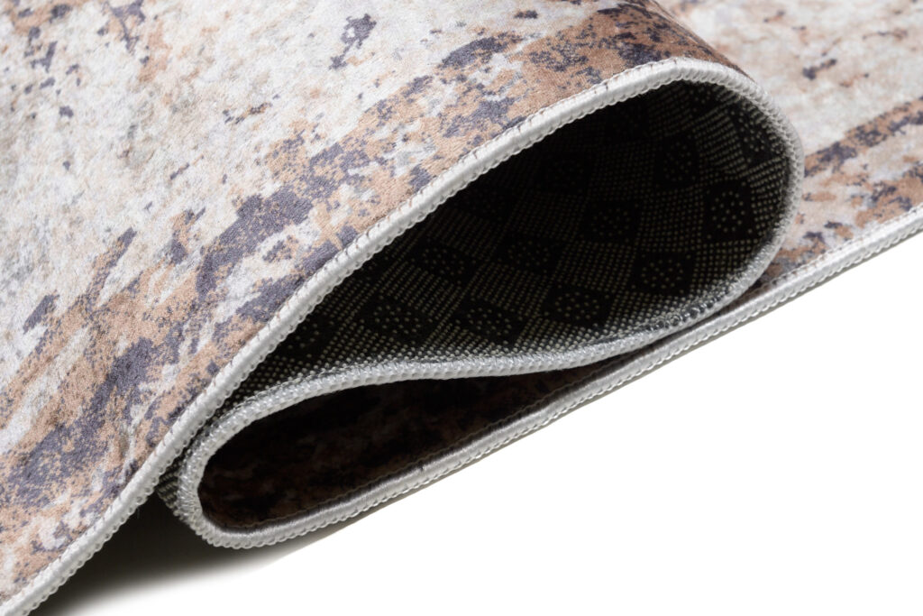 Teppich Toscana Grau Rostrot Vintage-Look