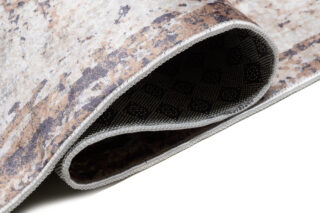 Teppich Toscana Grau Rostrot Vintage-Look