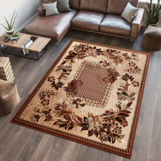 Teppich Atlas Beige Braun Modern Floral