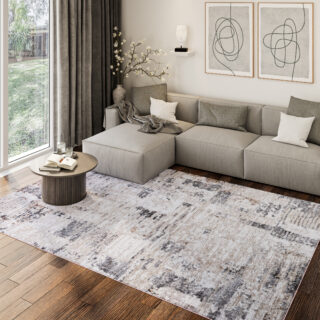 Teppich Como 3D Grau Modern