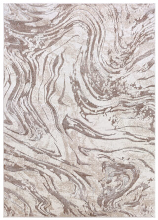 Teppich Como 3D Braun Beige Marmor