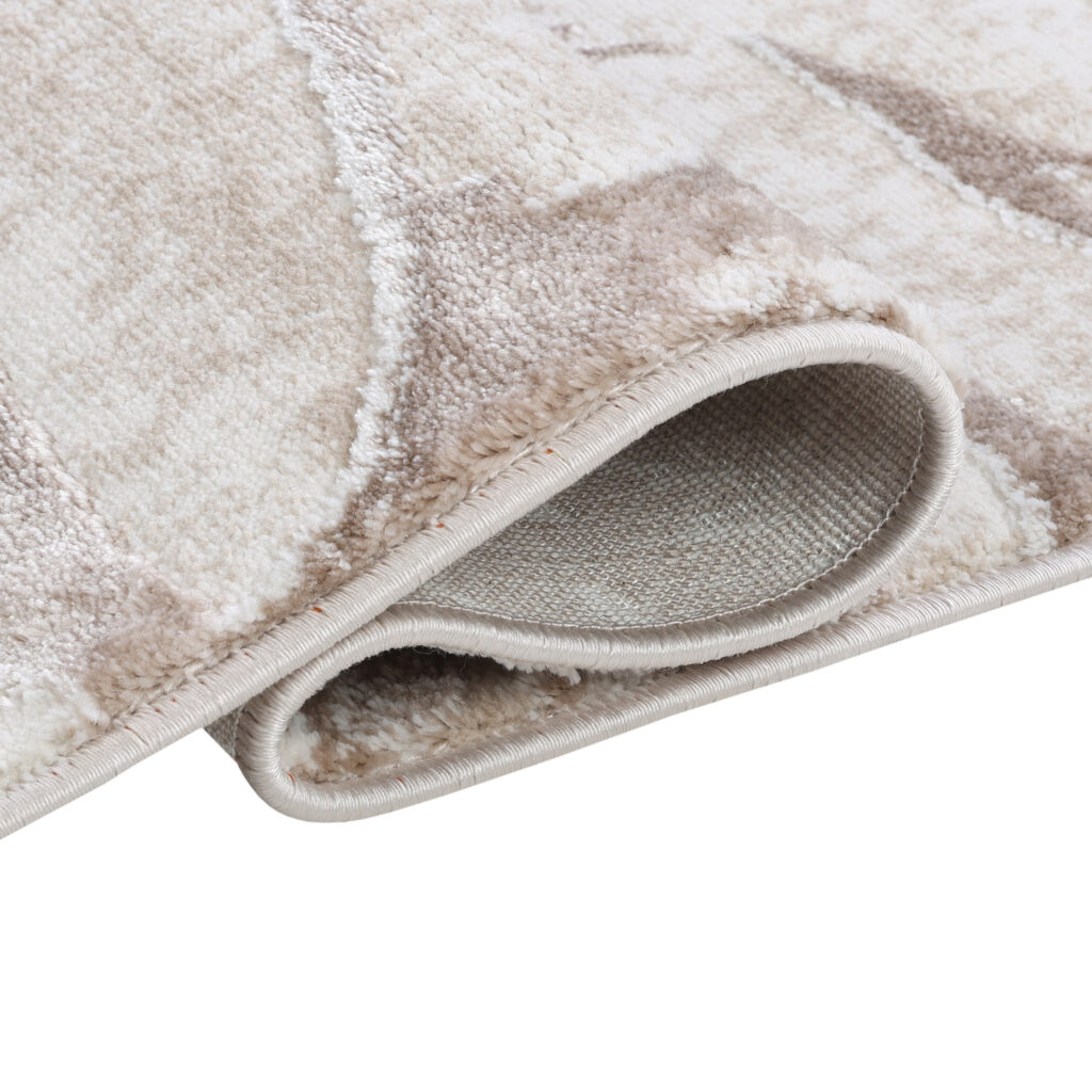 Teppich Como 3D Braun Beige Marmor