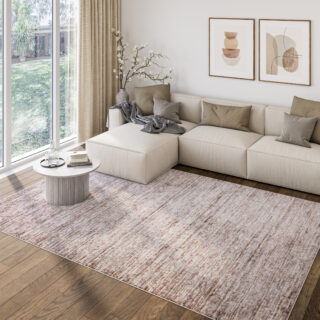 Teppich Como 3D Creme Beige Melange