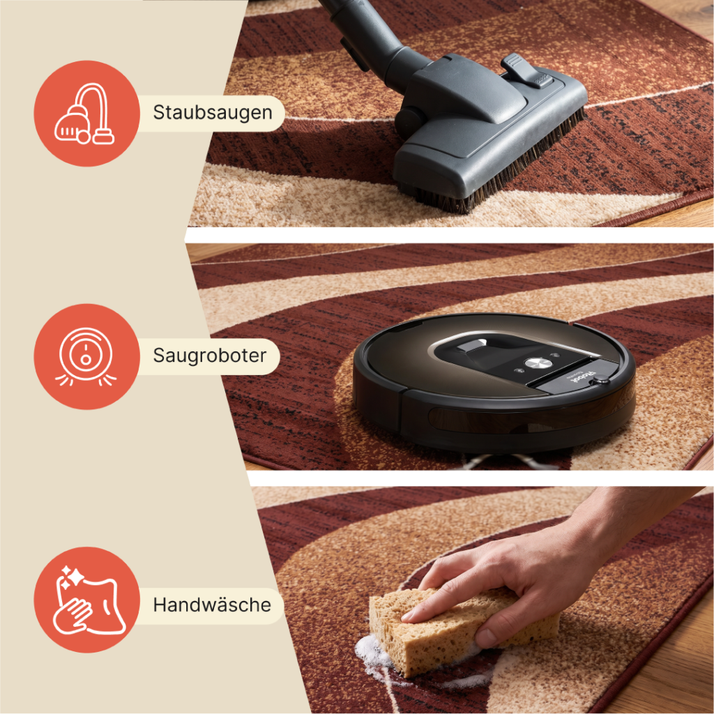 Teppich Dream Modern Dunkel Braun Creme Wellen