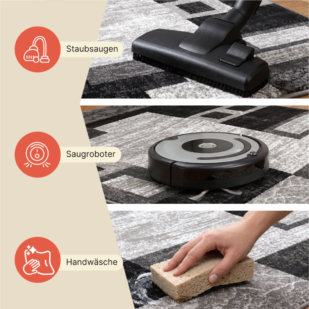 Teppich Dream Geometrisch Grau Schwarz Rechtecke